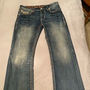 EUC Men’s Rock Revival Jeans 36 waist boot leg